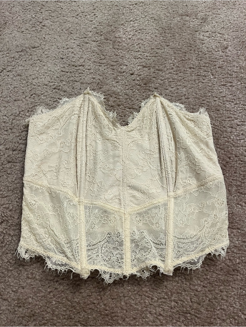 Nude Lace Corset Top